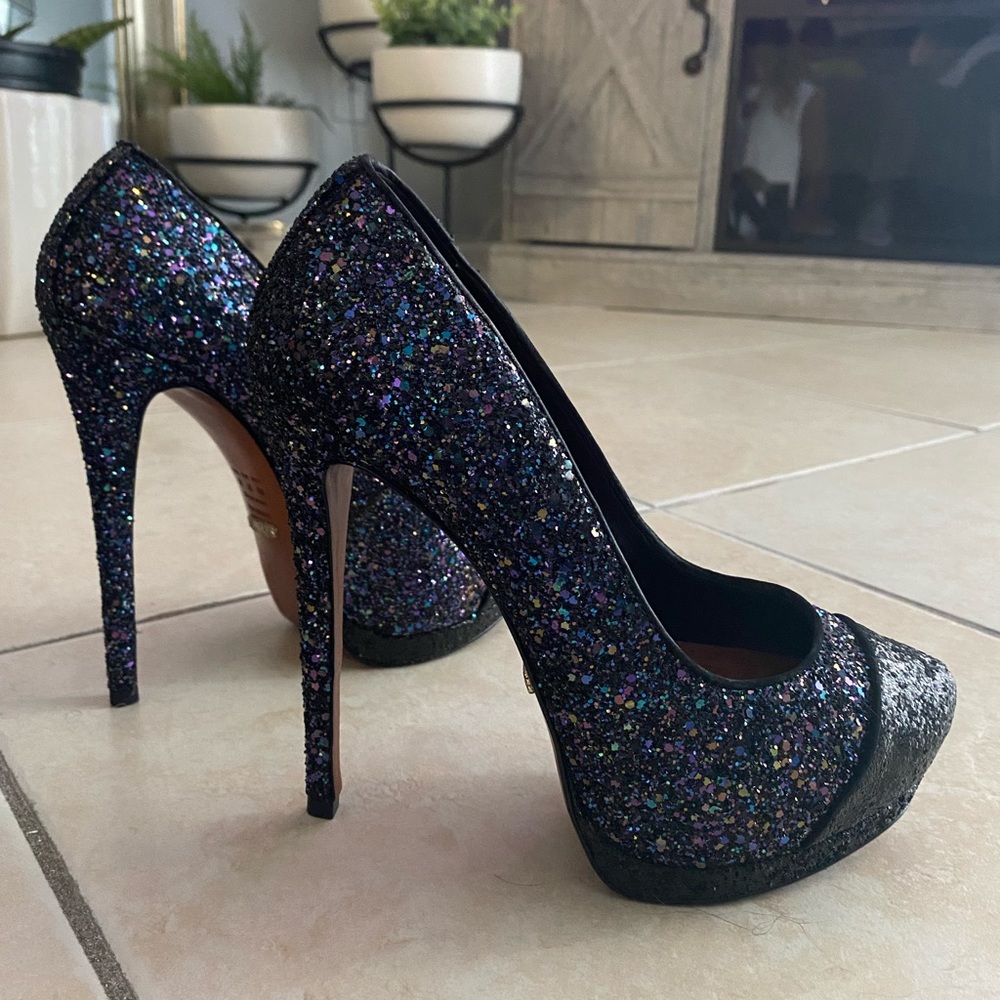 SCHUTZ glitter sparkle pumps